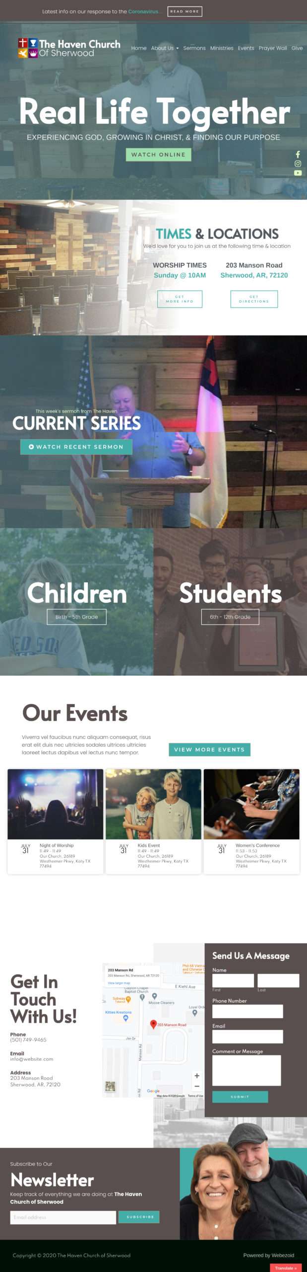 Church Website Examples