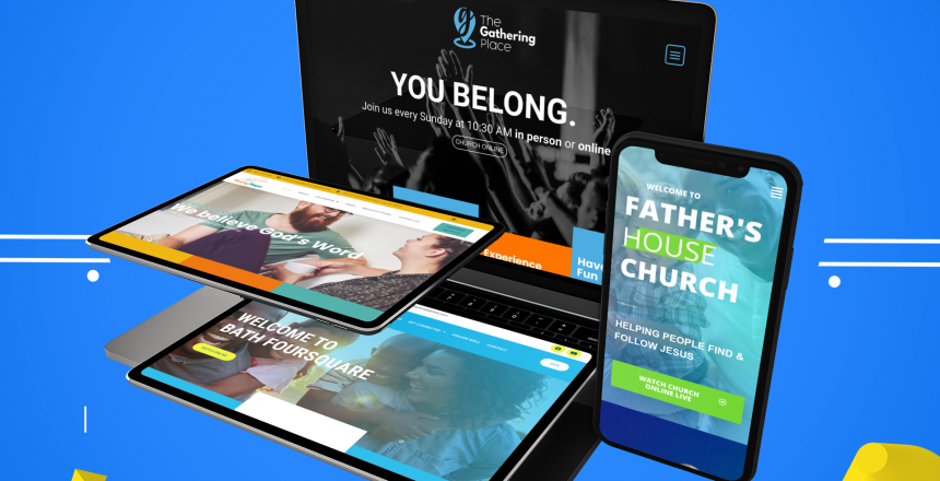 custom church website